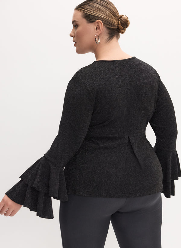 Laura Melanie Lyne - Tiered Bell Sleeve Top