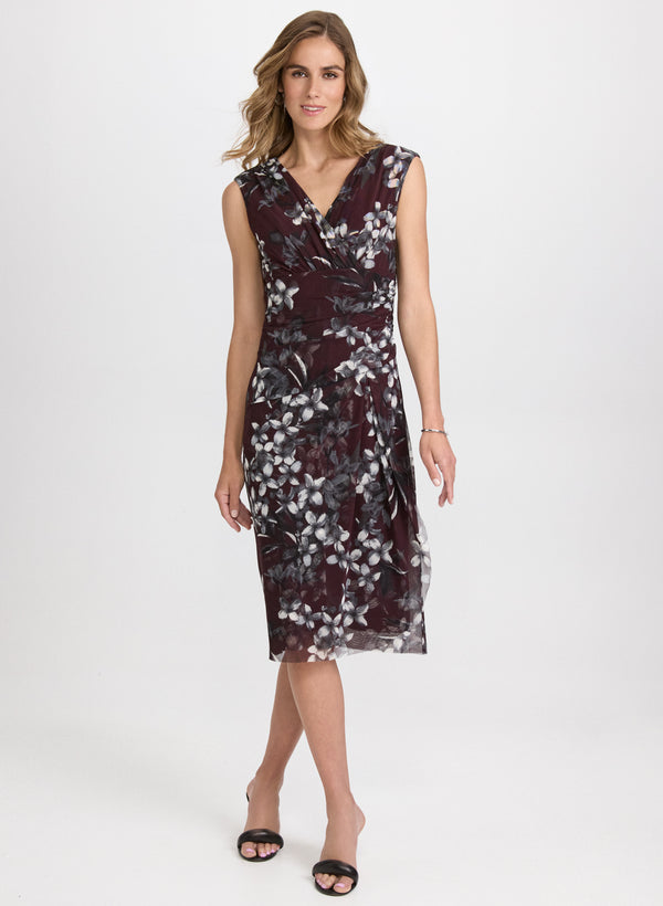 laura Mesh Floral Dress