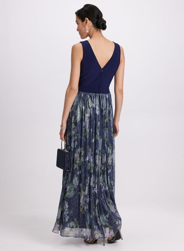 Laura Mesh & Jersey Dress