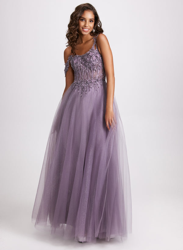 laura Mesh & Lace Corset Dress