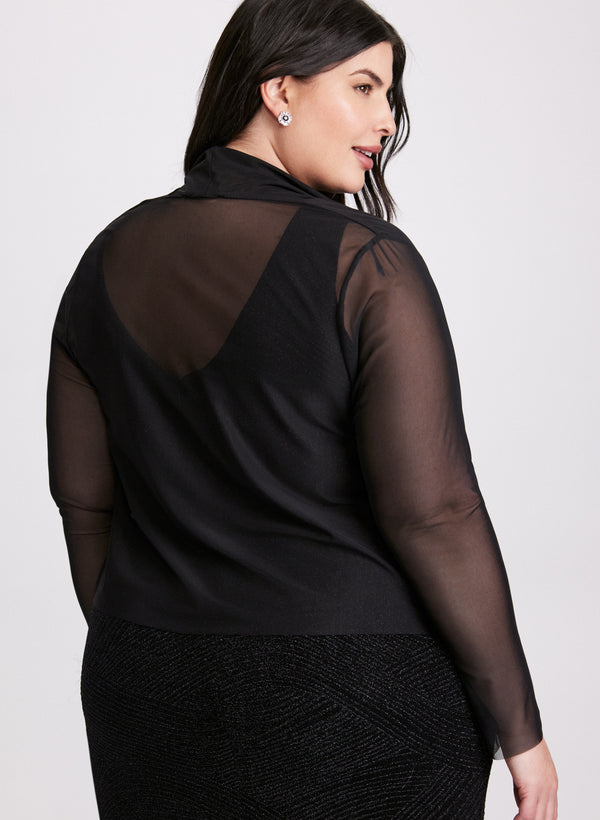Laura Mesh Long Sleeve Bolero