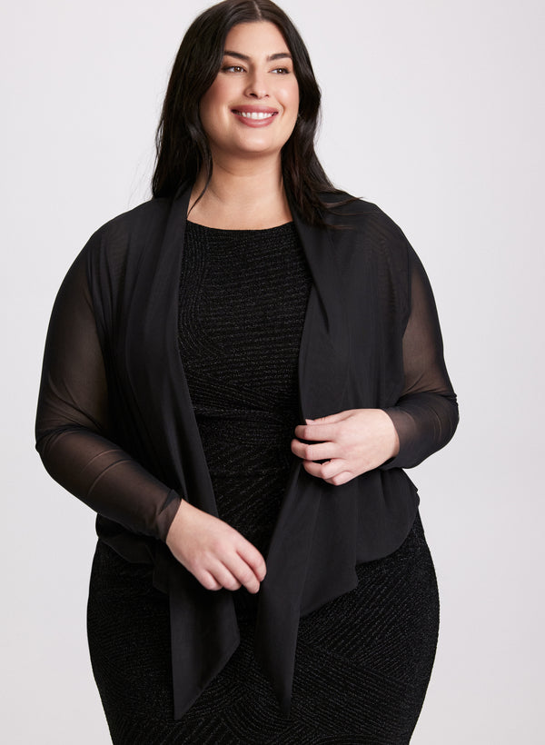 laura Mesh Long Sleeve Bolero