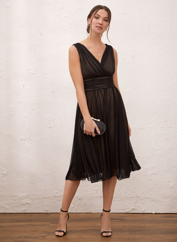 laura Mesh Midi Dress