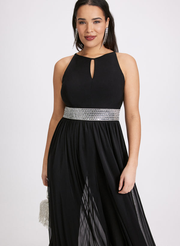 Laura Mesh Overlay Jumpsuit