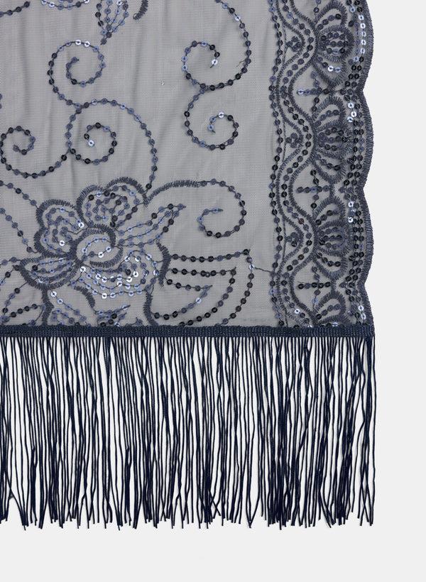 Laura Mesh & Sequin Shawl