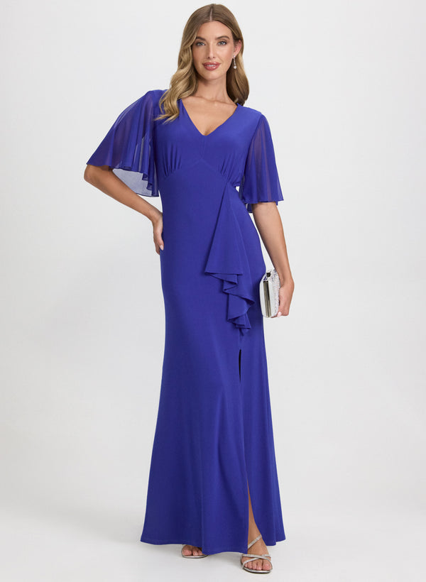 laura Mesh Sleeve Dress