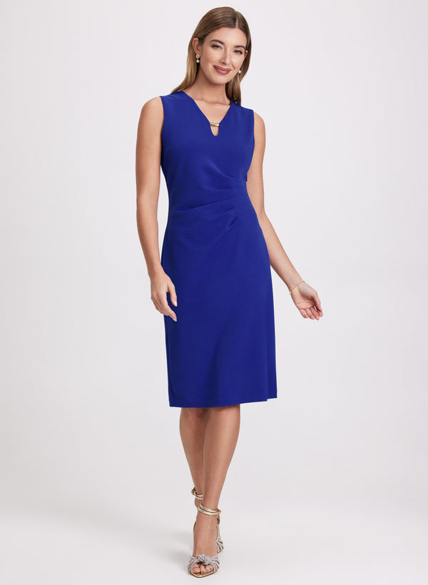 laura Metal Bar Embellished Dress