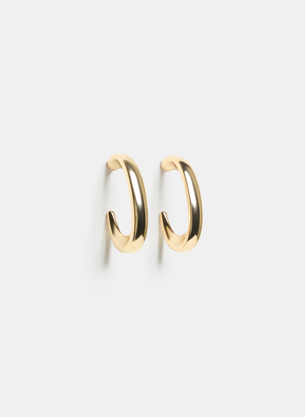 Laura Metal Hoop Earrings