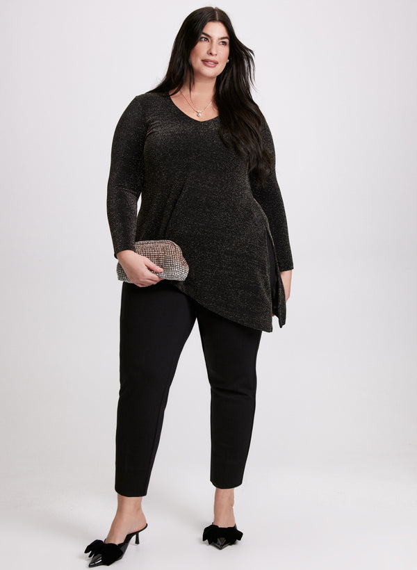 Laura Metallic Asymmetric Top