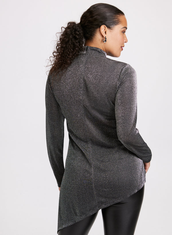 Laura Metallic Asymmetrical Tunic