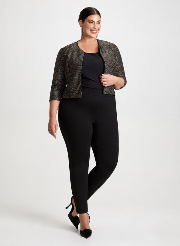 laura Metallic Bolero & Bow Detail Pants