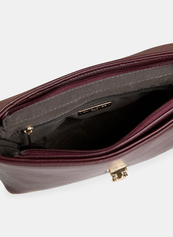 Laura Metallic Detail Cross-Body Bag