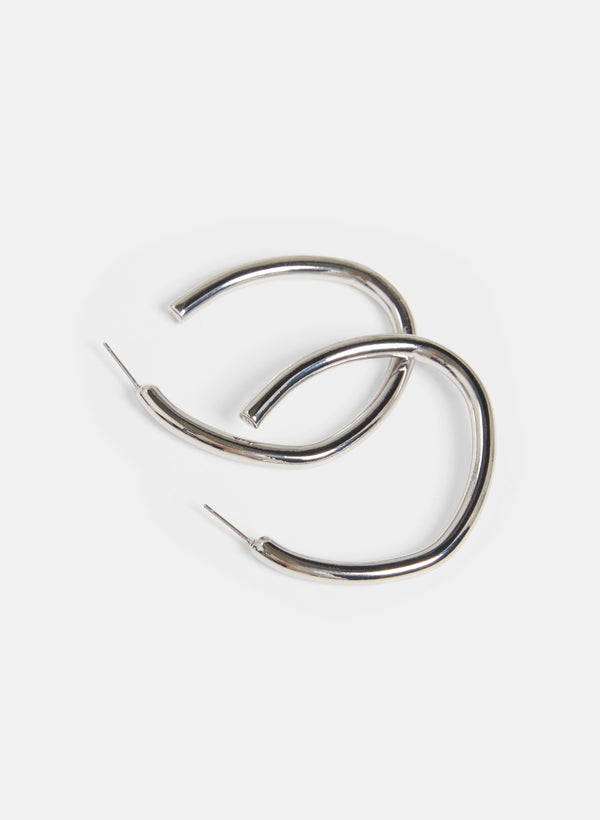 Laura Metallic Hoop Earrings