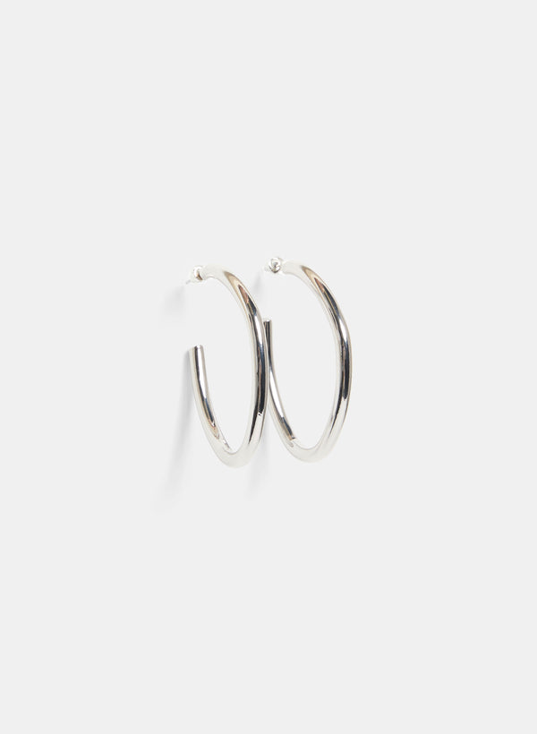 Laura Metallic Hoop Earrings