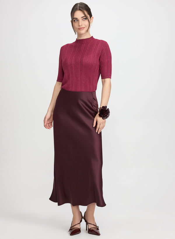 Laura Metallic Knit Pullover