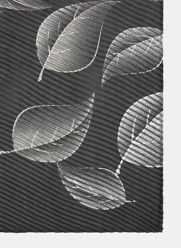 Laura Metallic Leaf Print Wrap