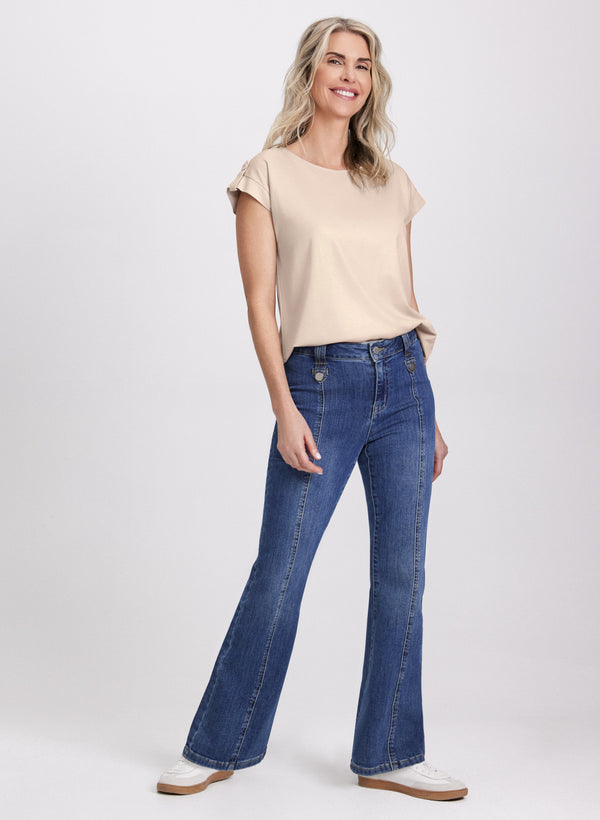 Laura Metallic Slub T-Shirt