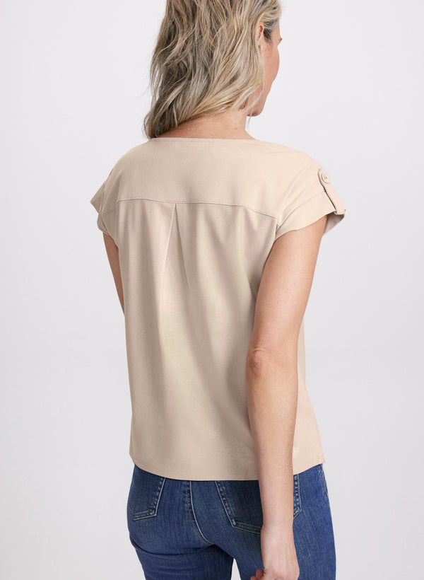 Laura Metallic Slub T-Shirt