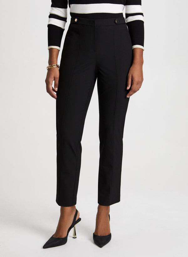 laura Mia Straight-Leg Pants - Short