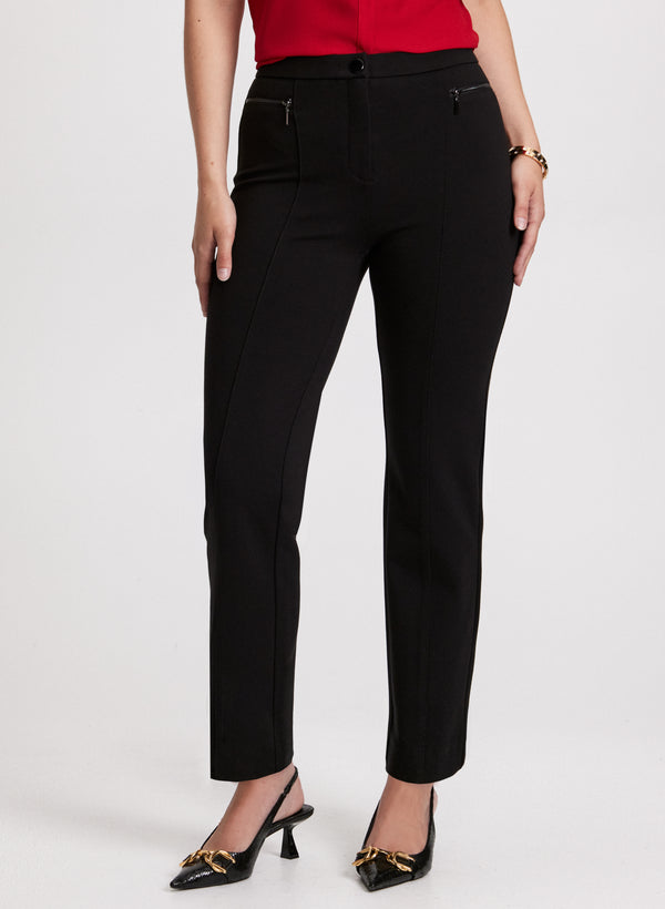 laura Mia Straight-Leg Pants - Short