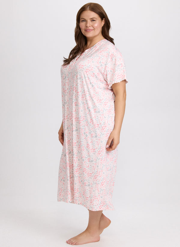 Laura Mixed Animal Print Nightgown