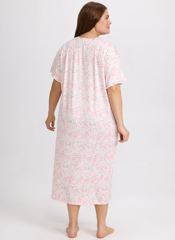 Laura Mixed Animal Print Nightgown