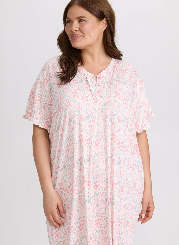 Laura Mixed Animal Print Nightgown