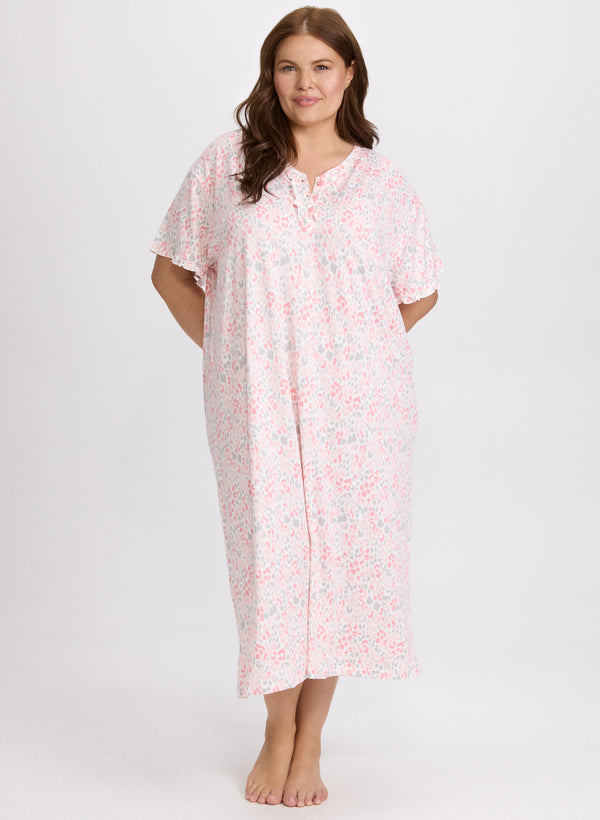 laura Mixed Animal Print Nightgown