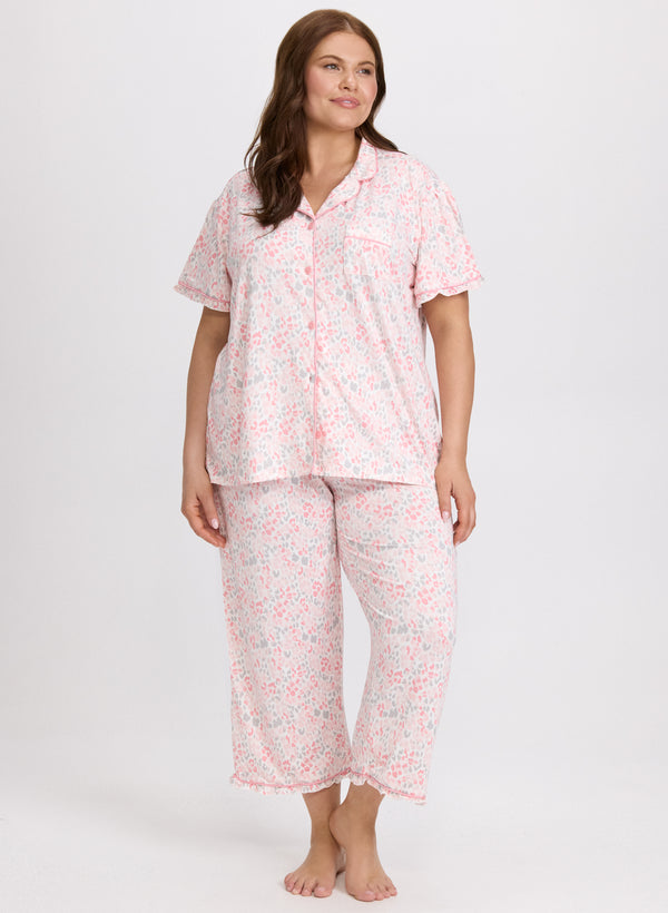 laura Mixed Animal Print Pyjama Set