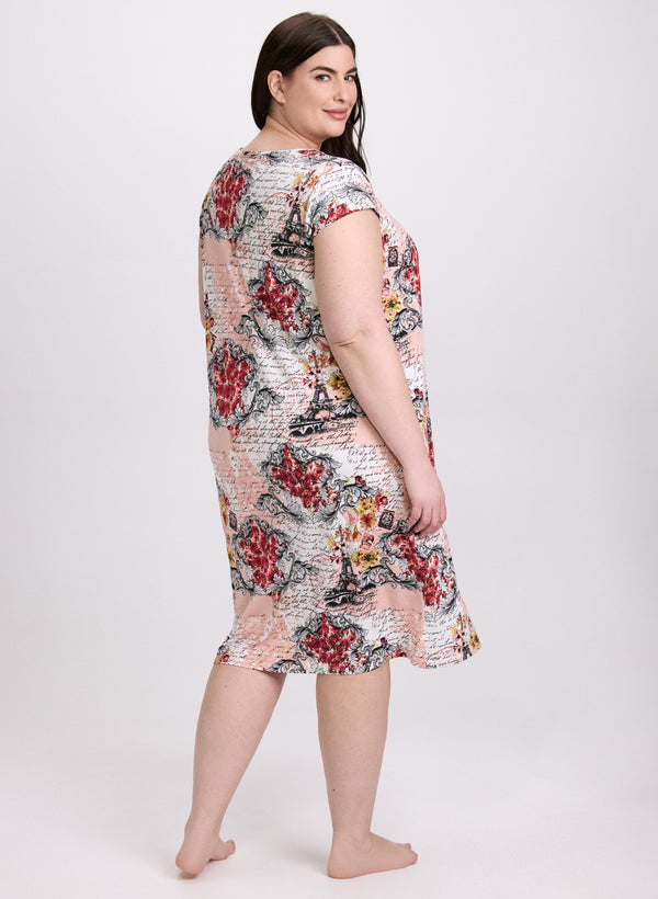 Laura Mixed Floral Nightgown