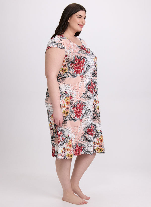 Laura Mixed Floral Nightgown