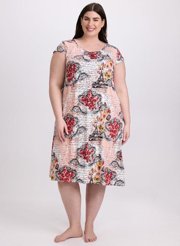 laura Mixed Floral Nightgown