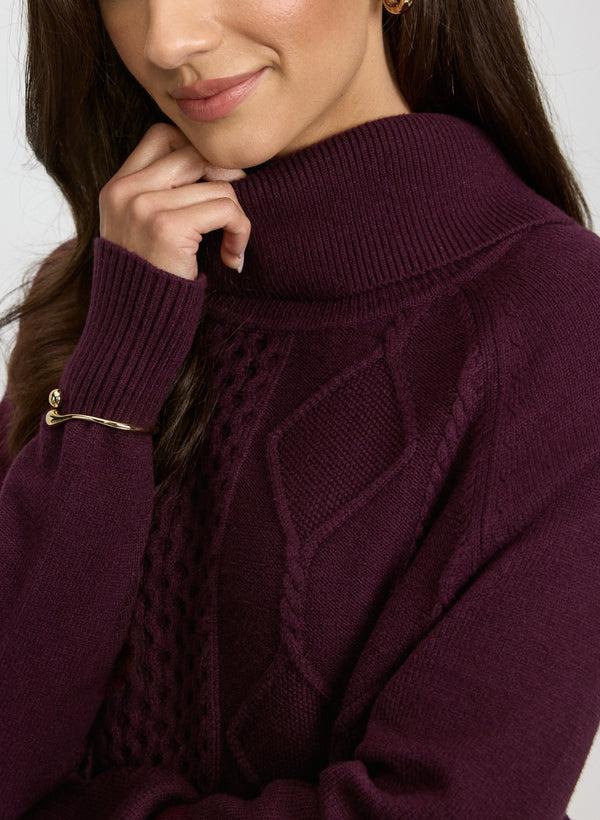 Laura Mixed Knit Pullover
