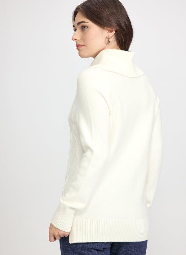 Laura Mixed Knit Pullover