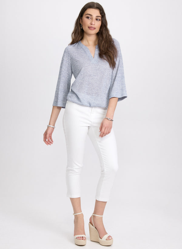 Laura Mixed Knit Top