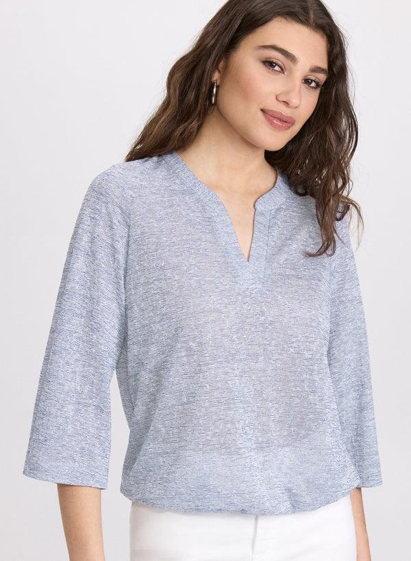 laura Mixed Knit Top