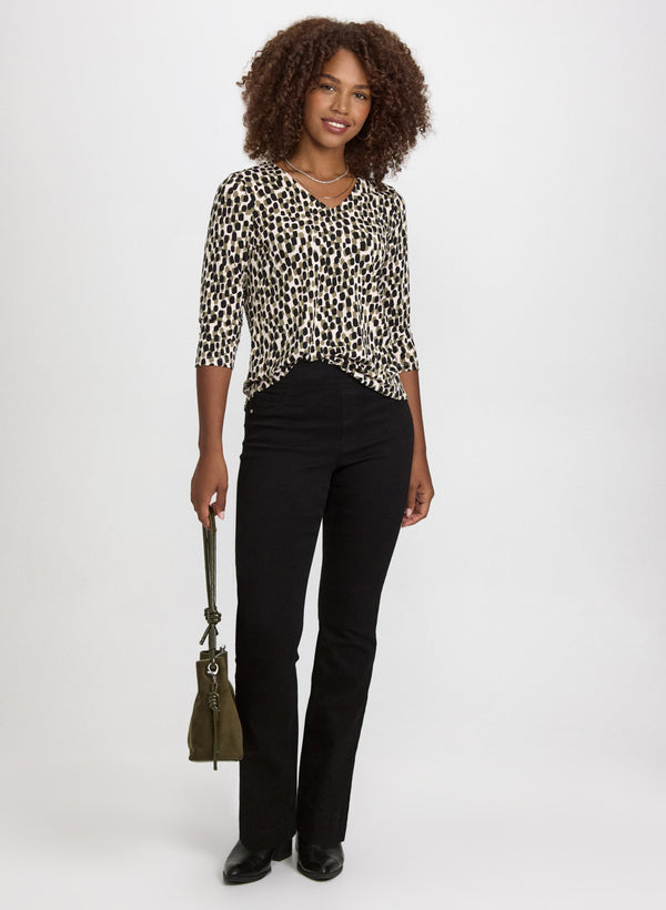 Laura Mixed Polka Dot Top