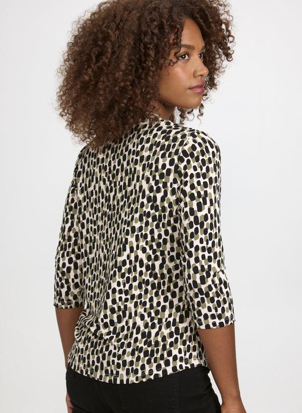 Laura Mixed Polka Dot Top