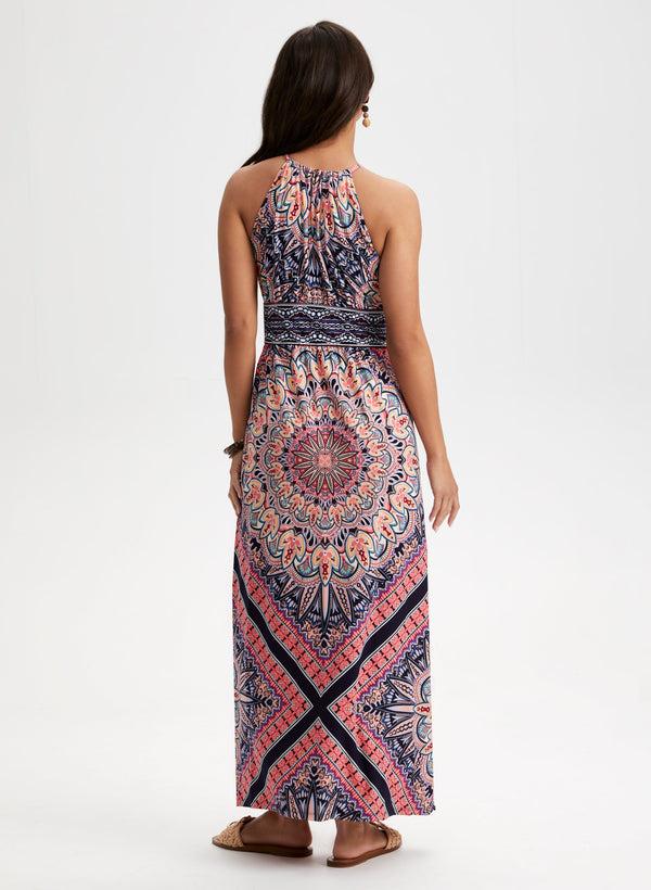 Laura Mixed Print Maxi Dress