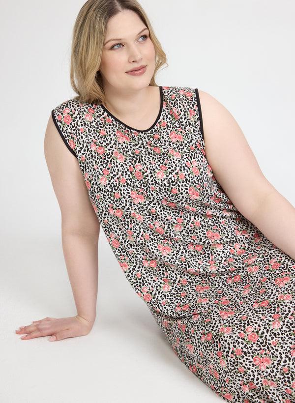 Laura Mixed Print Night Gown