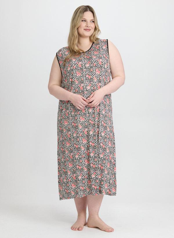 laura Mixed Print Night Gown