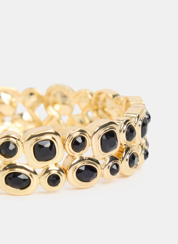 Laura Mixed Stone Shape Bracelet - Plus