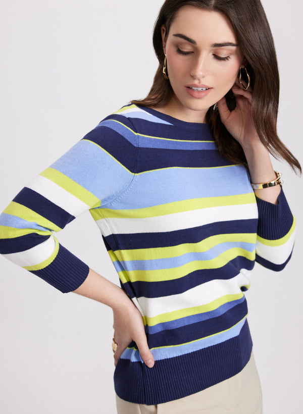 laura Mixed Stripe Sweater