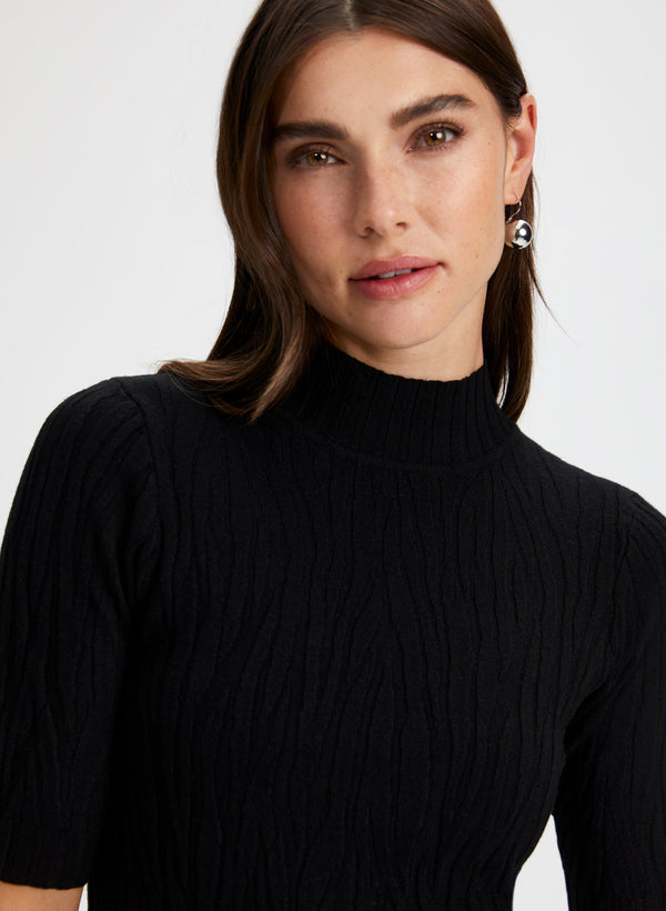 Laura Mock Neck Sweater