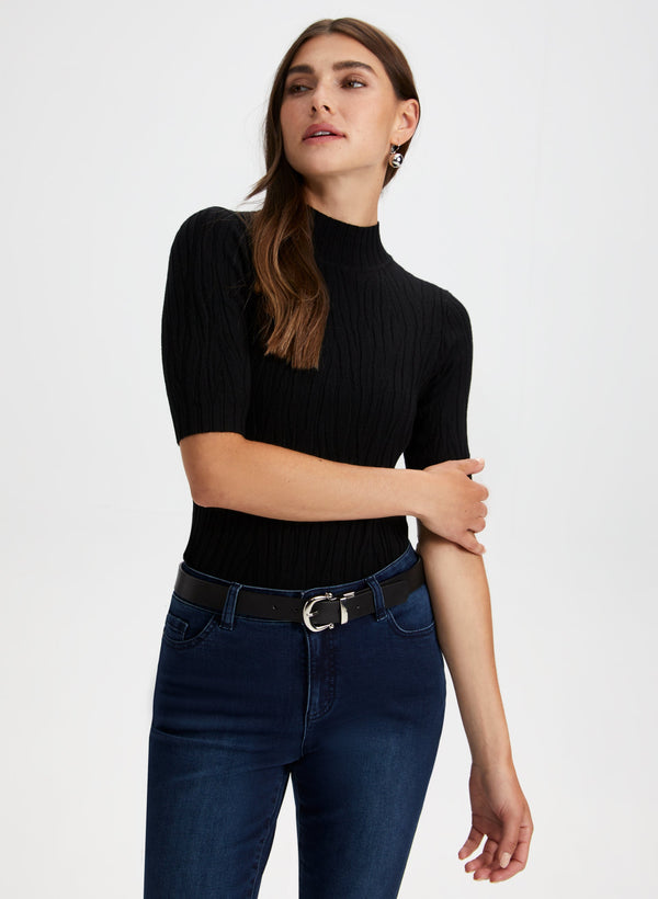 Laura Mock Neck Sweater