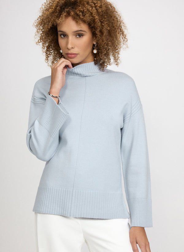 laura Mock Neck Sweater