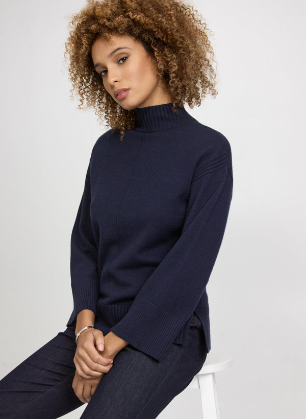 Laura Mock Neck Sweater