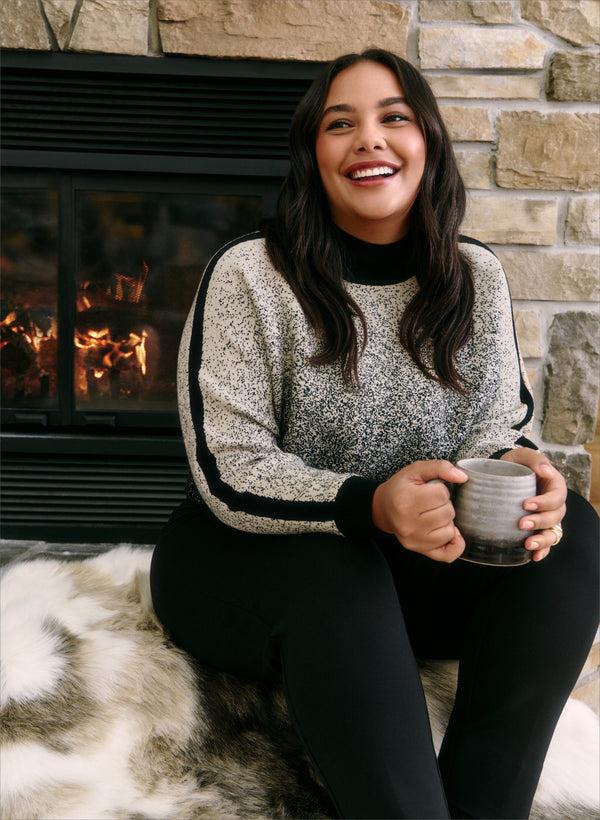 laura Mock Neck Sweater