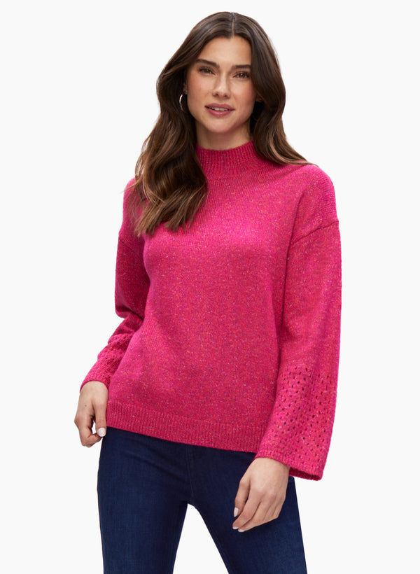laura Mock Neck Sweater