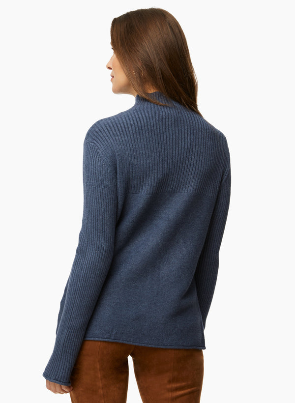 Laura Mock Neck Sweater